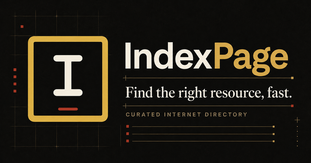 IndexPage — find the right resource, fast