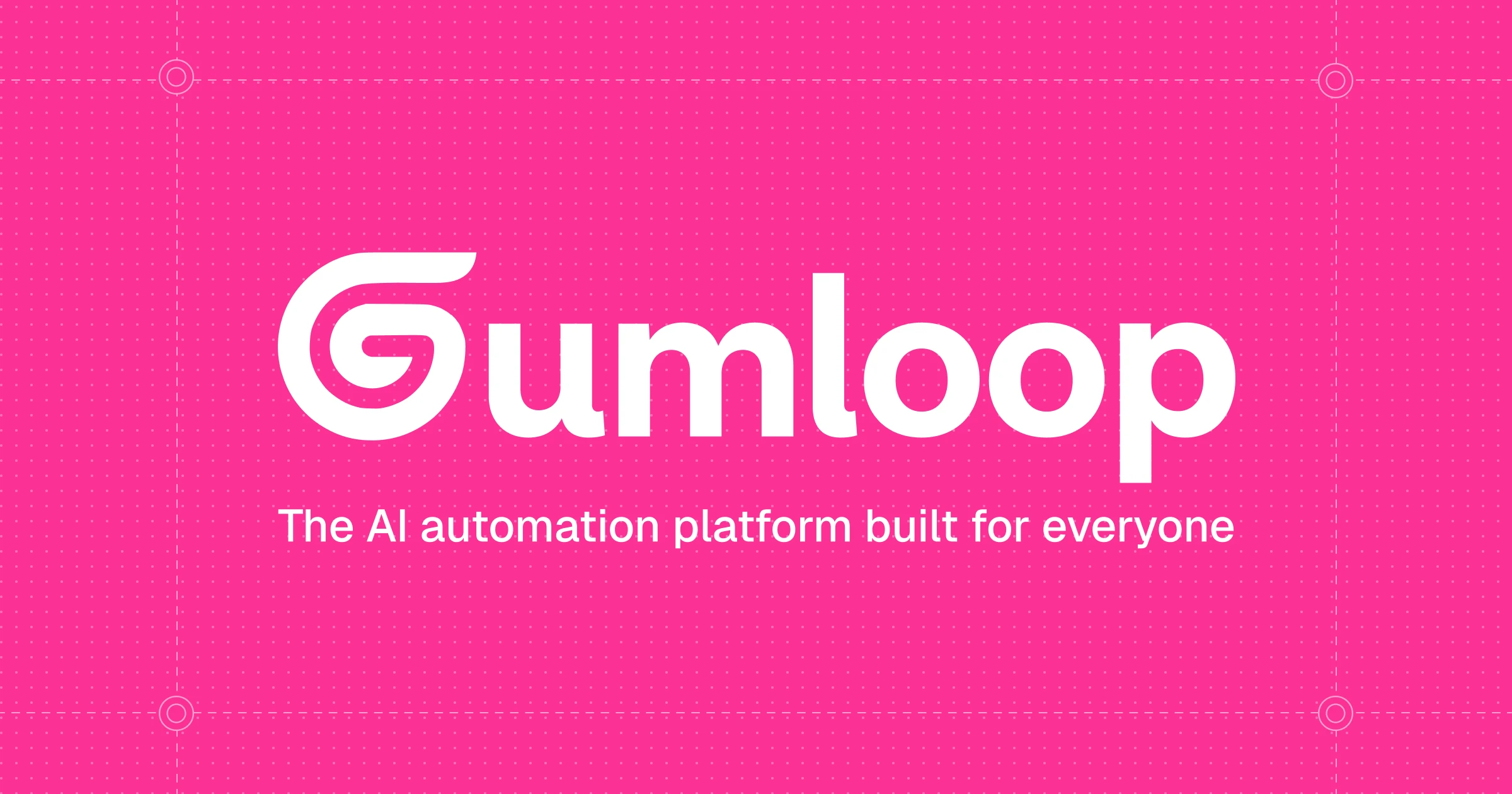 Gumloop heading and workflow diagram