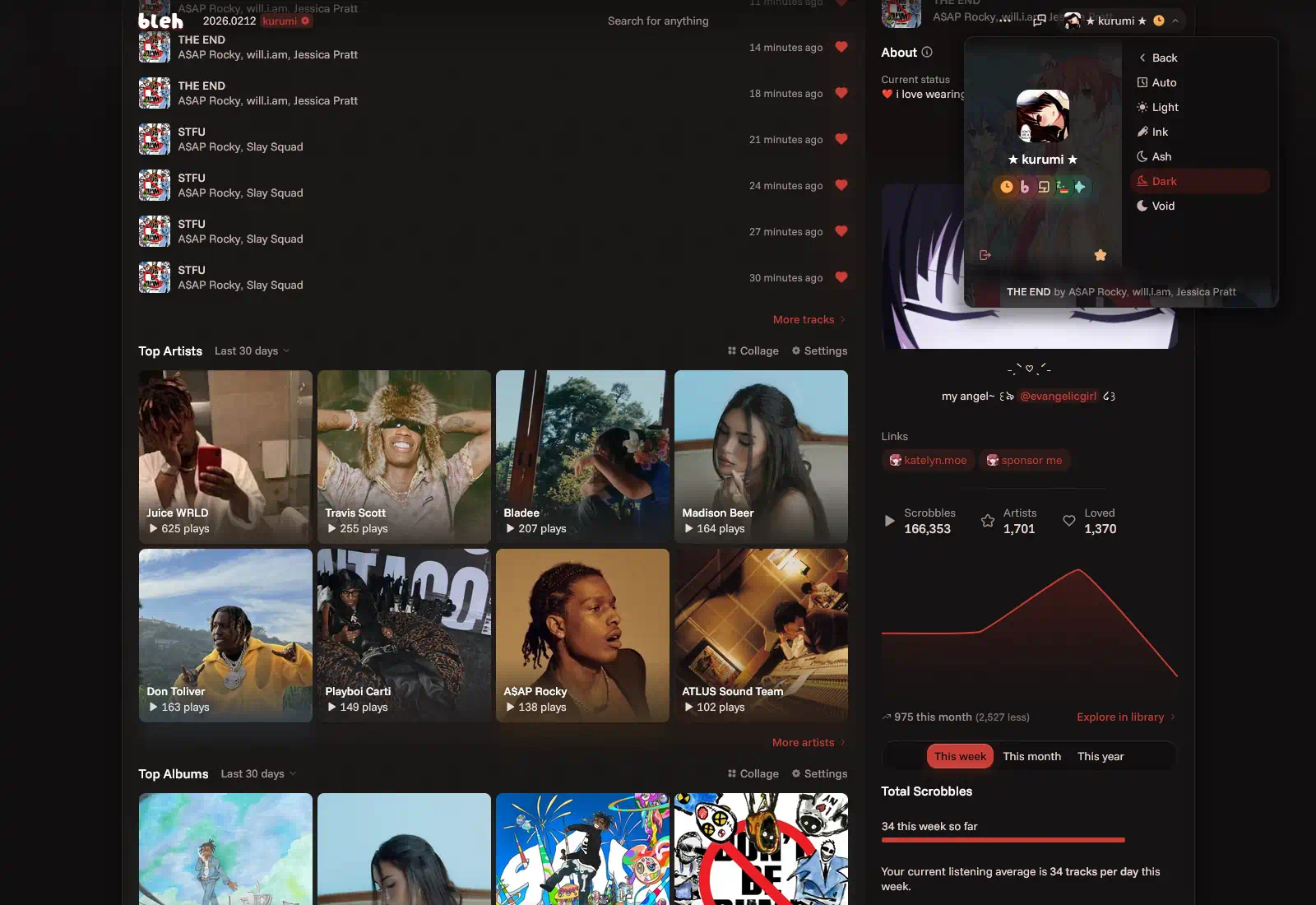 bleh, an extension for Last.fm · Twitter