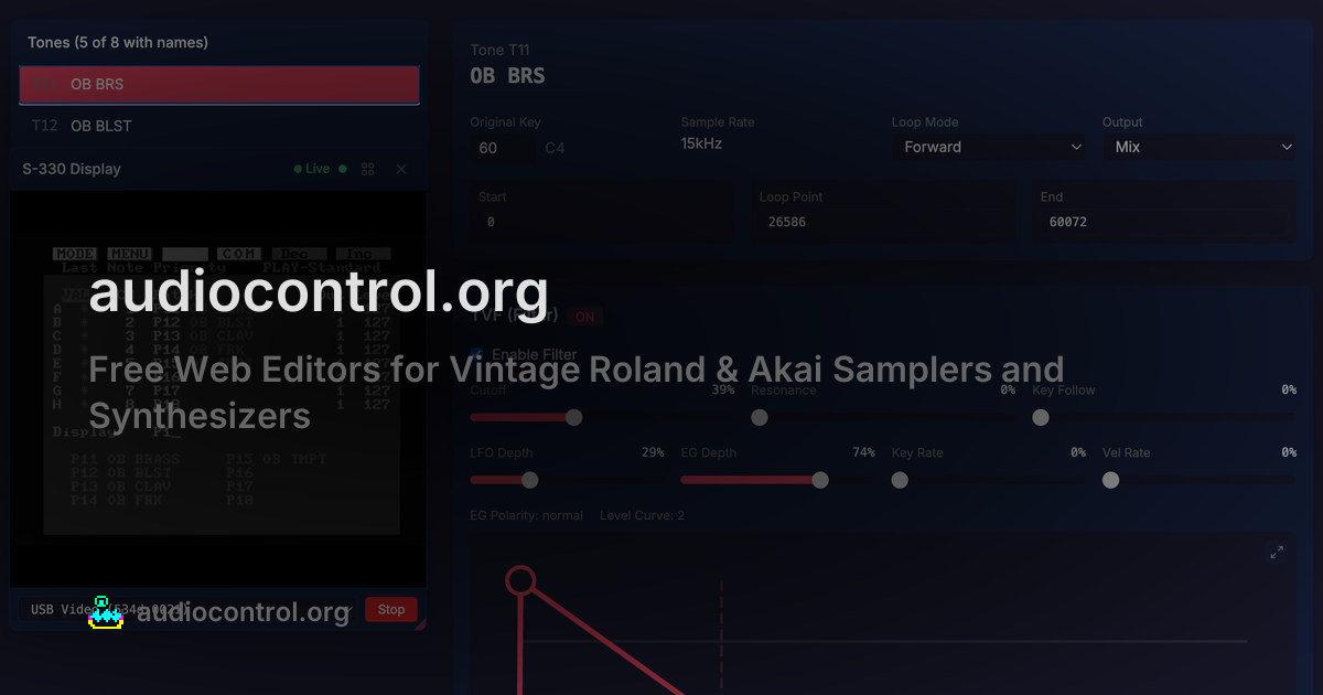 audiocontrol.org — Free Web Editors for Vintage Roland & Akai Samplers and Synthesizers · Twitter