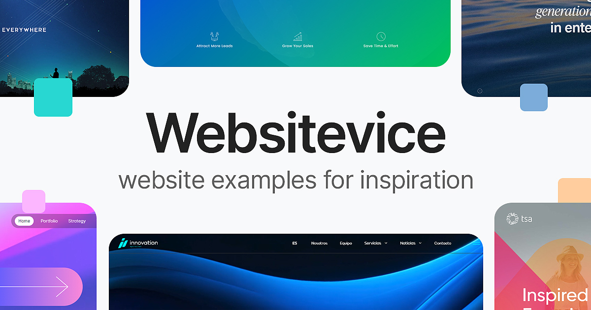 Website Examples for Design Inspiration on Websitevice · Twitter