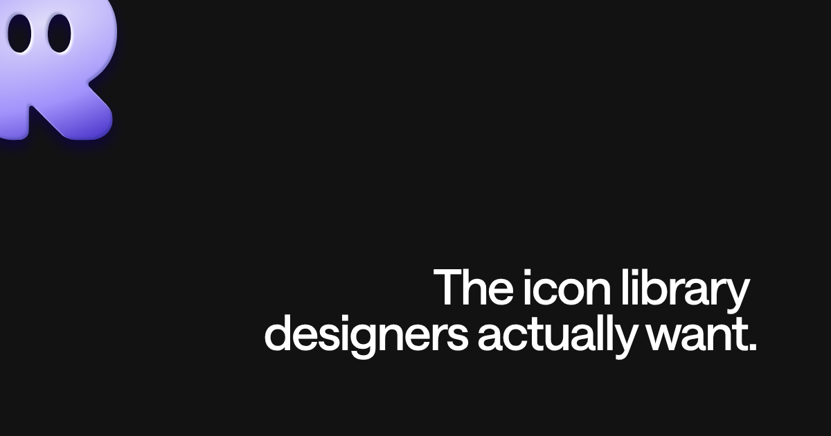 Reicon - Open-Source Icon Library for Designers & Developers · Twitter