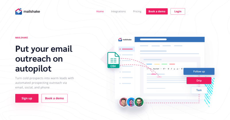 A simple solution for email outreach. · Twitter