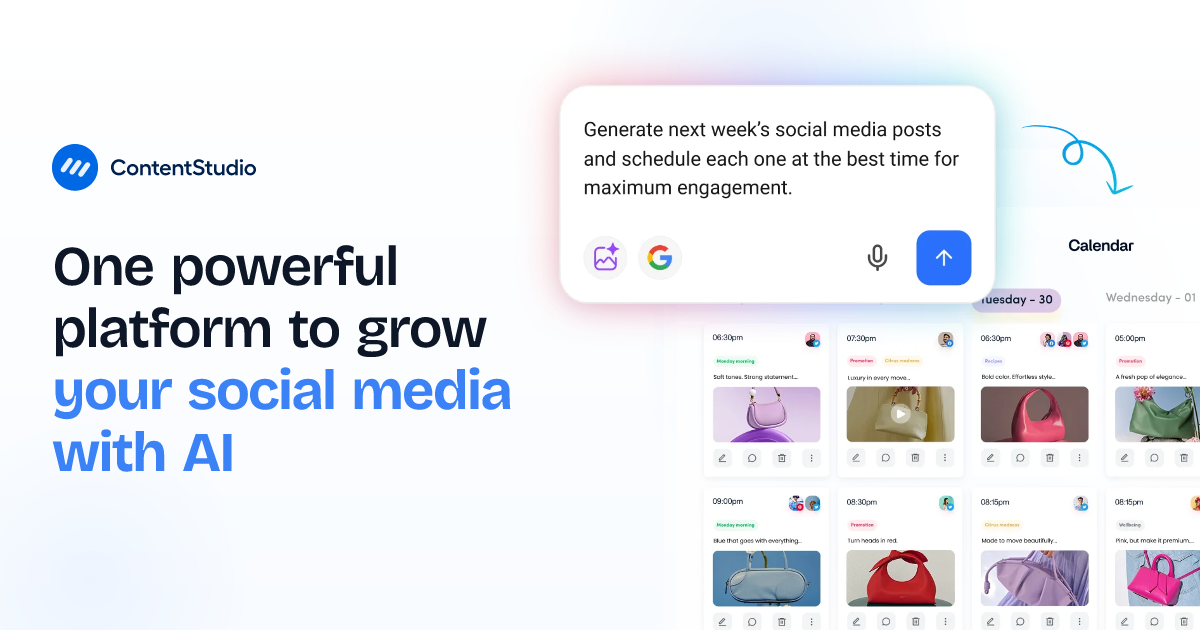 AI-powered social media management platform - ContentStudio