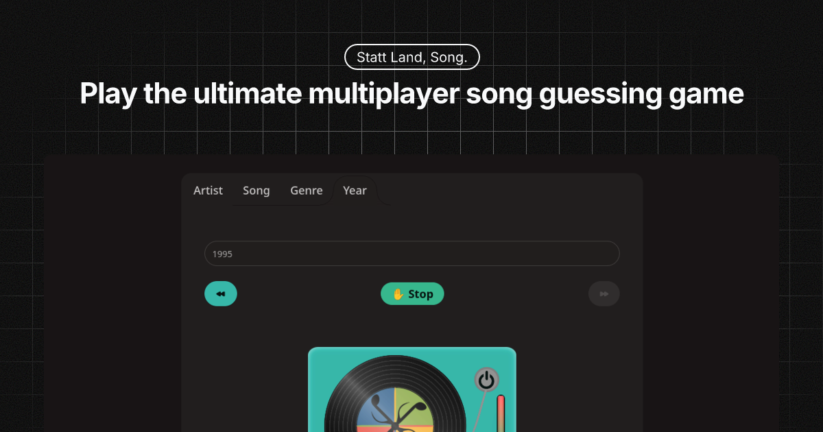 Statt Land, Song - Music Quiz Game