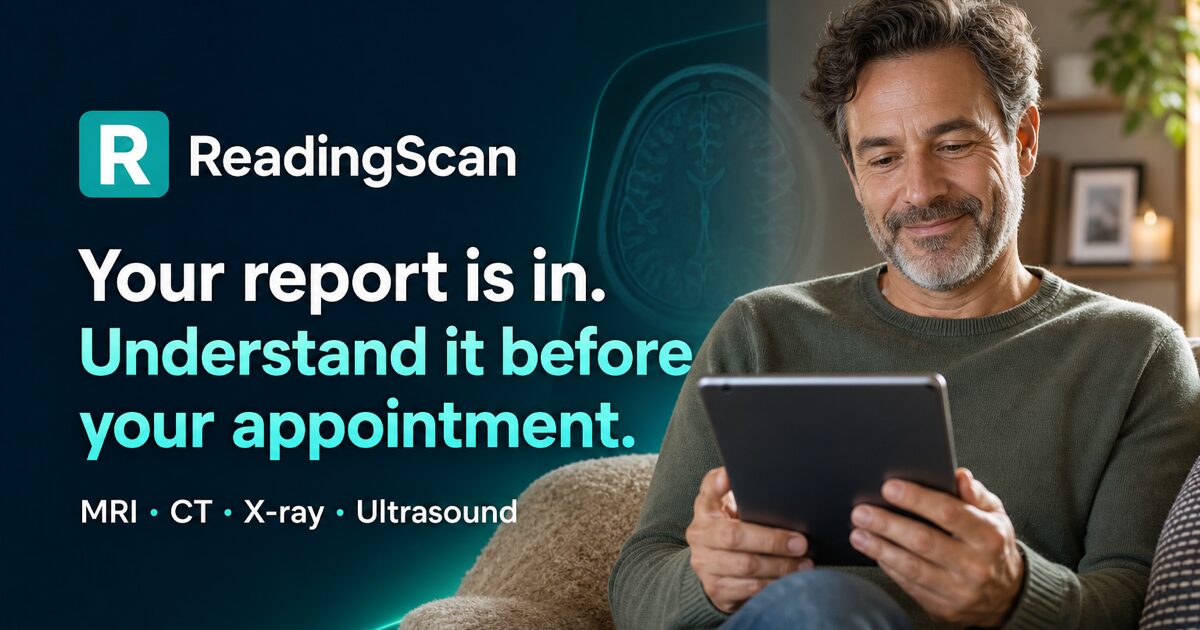 ReadingScan | Understand Your MRI, CT or X-ray Report with AI · Twitter