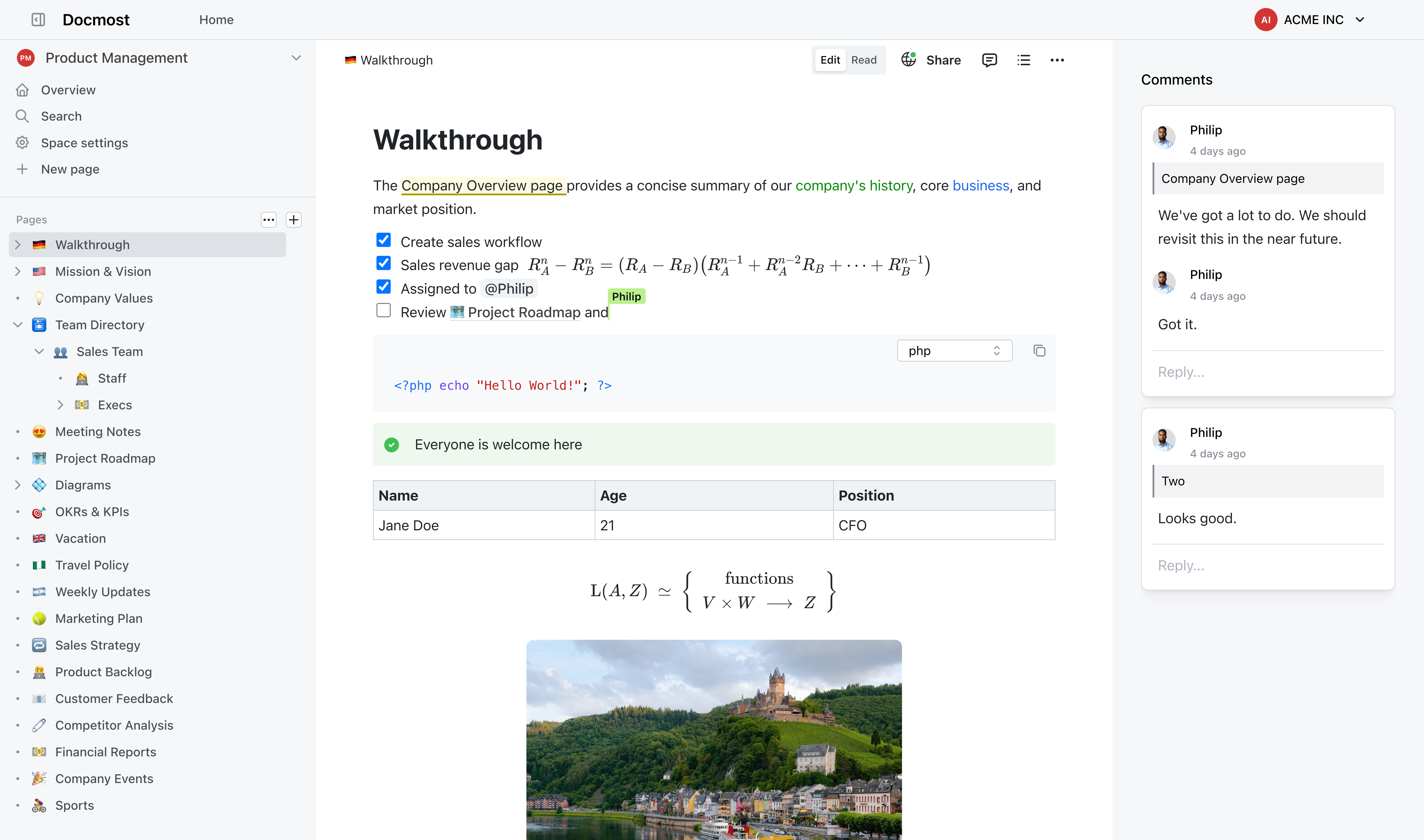 Enterprise wiki and documentation platform
