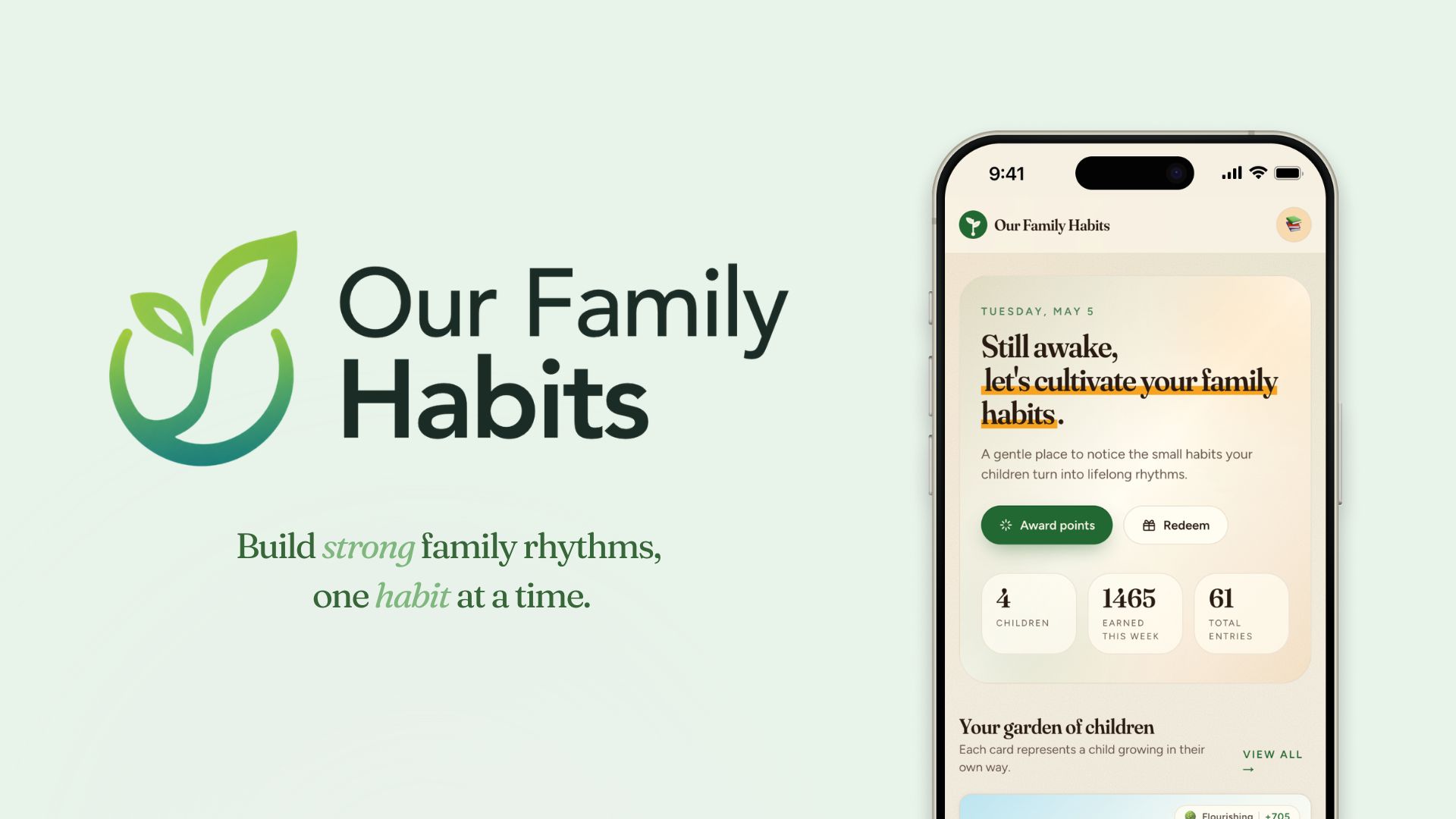 Family Habit Tracker App for Kids, Chores & Routines — Our Family Habits