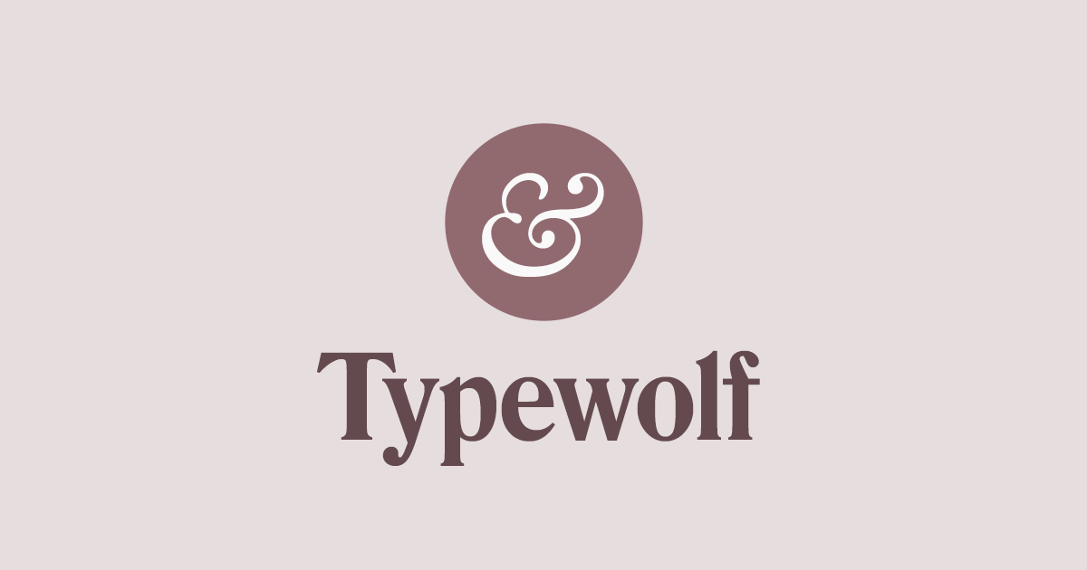 What’s Trending in Type
 · Typewolf · Twitter