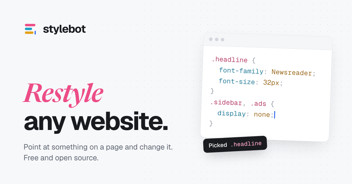 Stylebot - Restyle any website