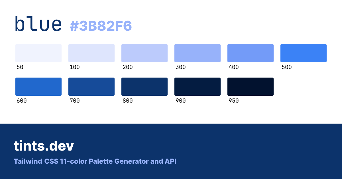 Tailwind CSS 11-color Palette Generator and API · Twitter