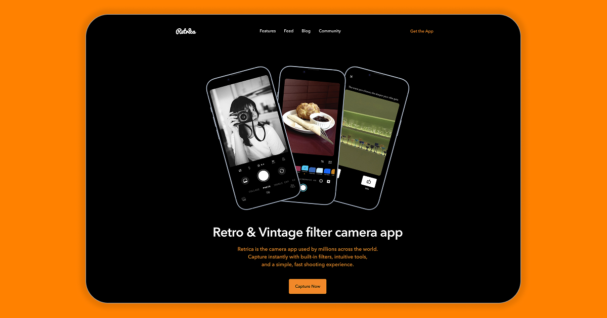 Retrica – Vintage & Retro Filter Camera App | iOS & Android · Twitter