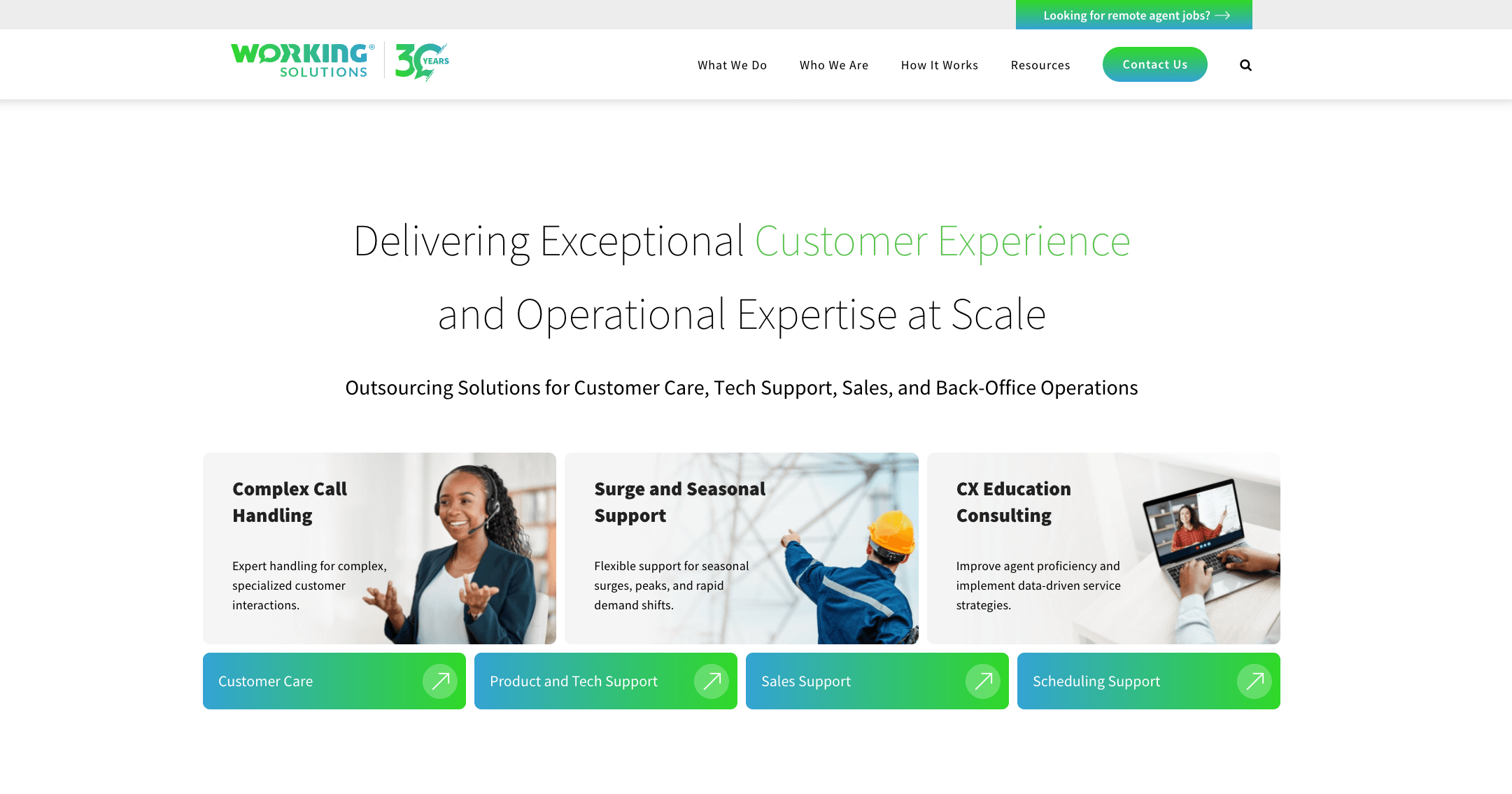 Contact Center Outsourcing | Scalable CX Solutions by Working · Twitter