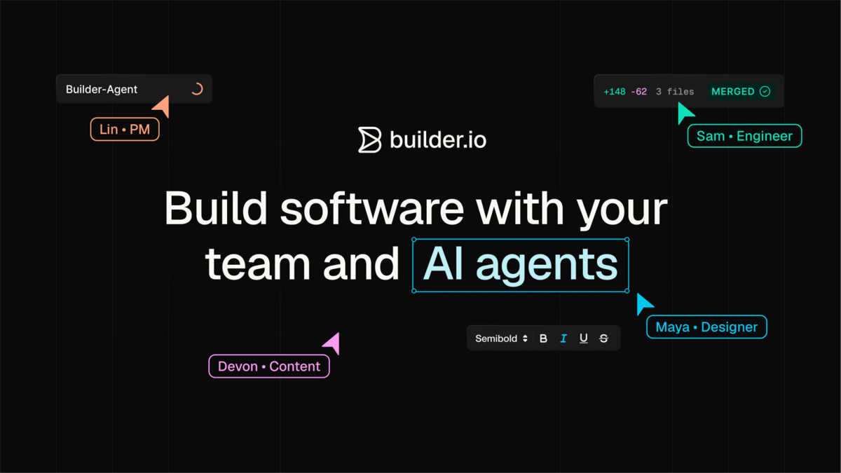 Builder.io: Collaborative Platform to Build With AI Agents