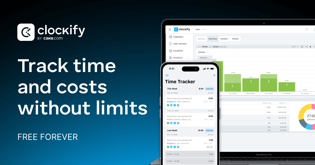 Clockify - Time Tracking Software · Twitter