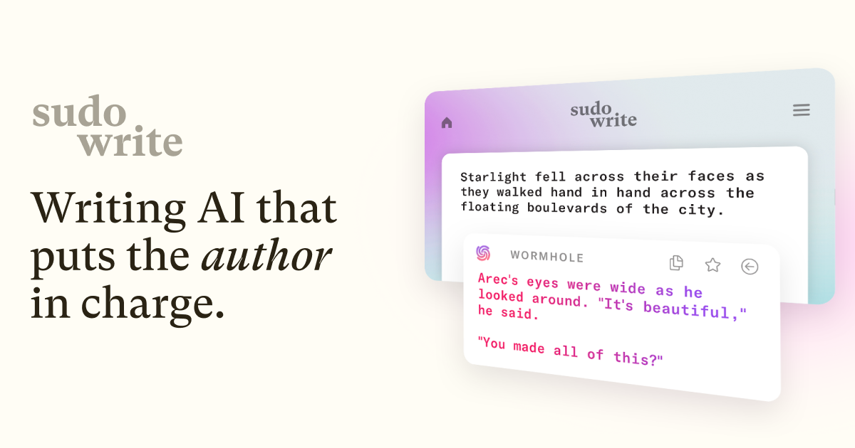 Sudowrite - Best AI Writing Partner for Fiction · Twitter
