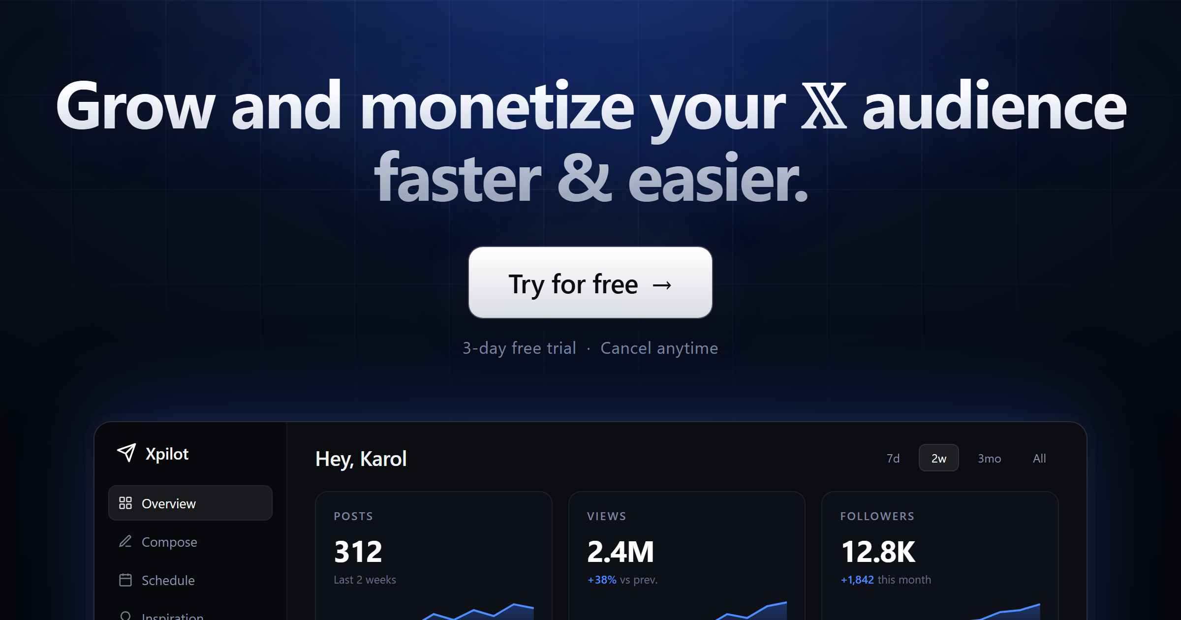 Xpilot — Grow and monetize your 𝕏 audience faster & easier