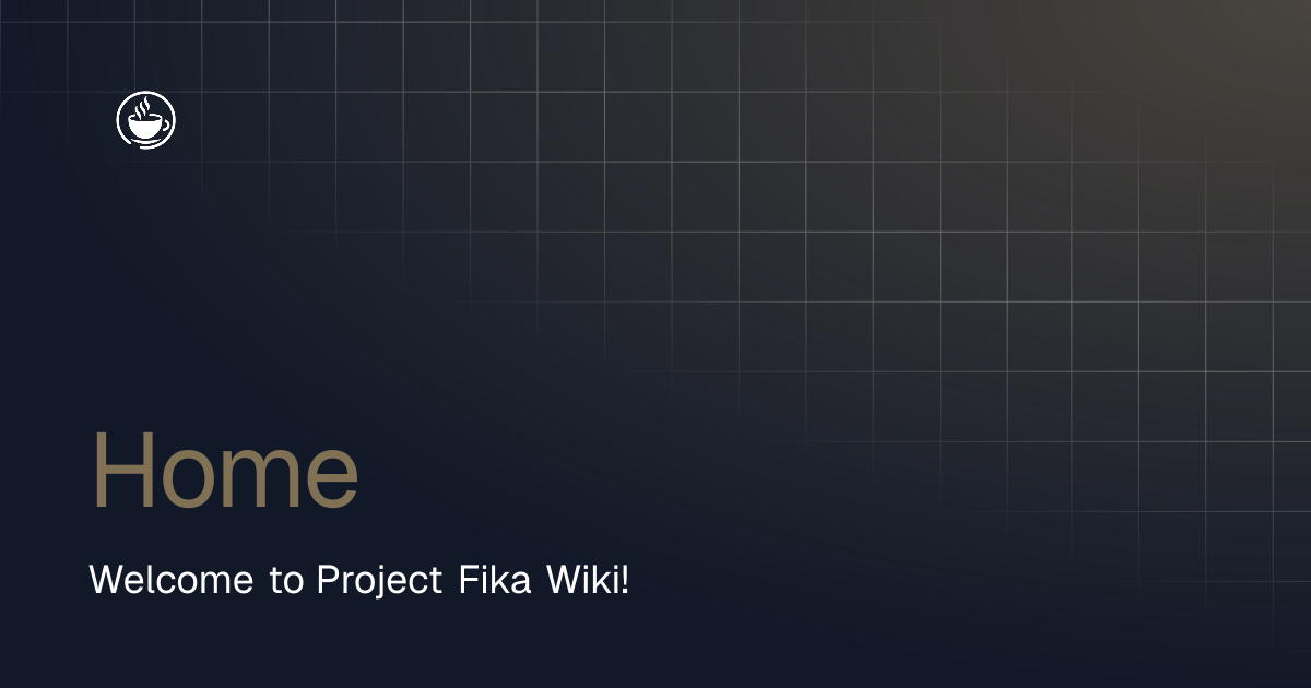 Home | Project Fika · Twitter