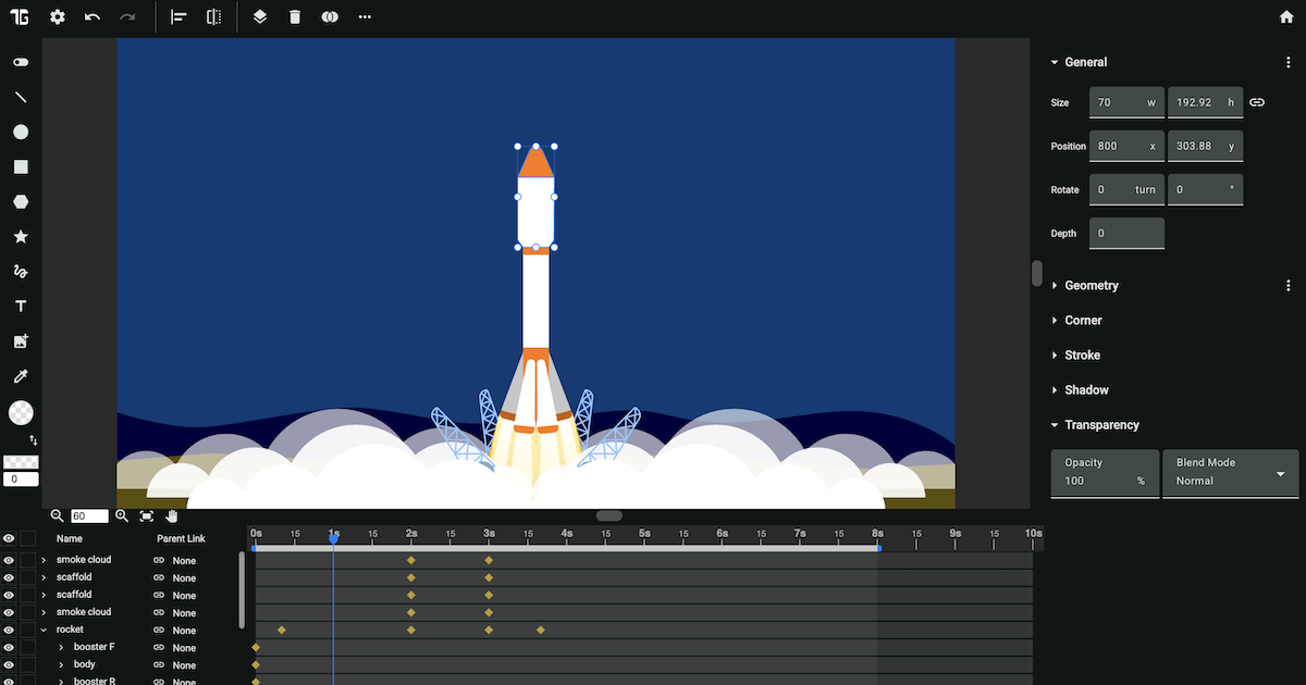 Trangram: Create illustration and animation in one editor · Twitter