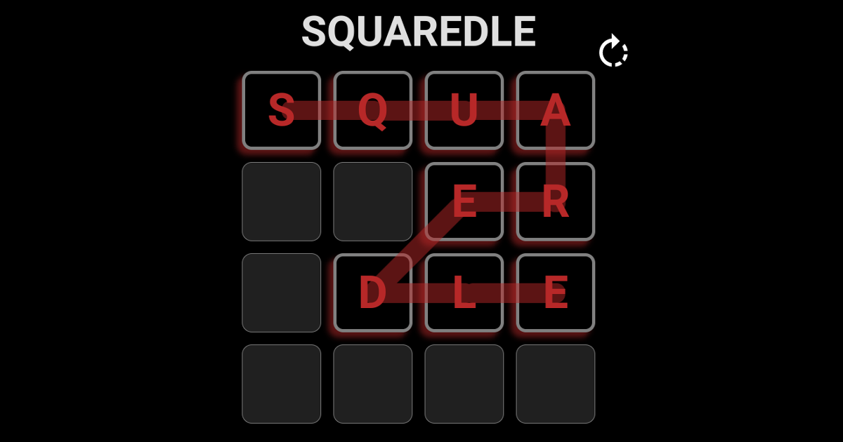 Squaredle · Twitter