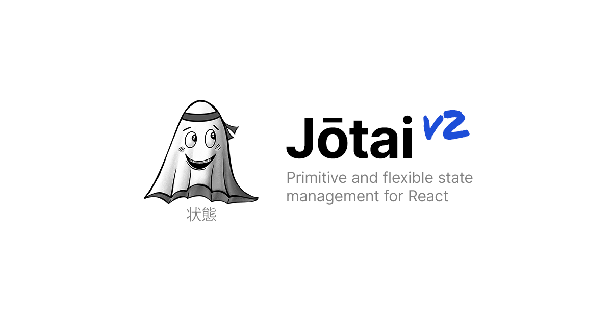 Jotai, primitive and flexible state management for React · Twitter