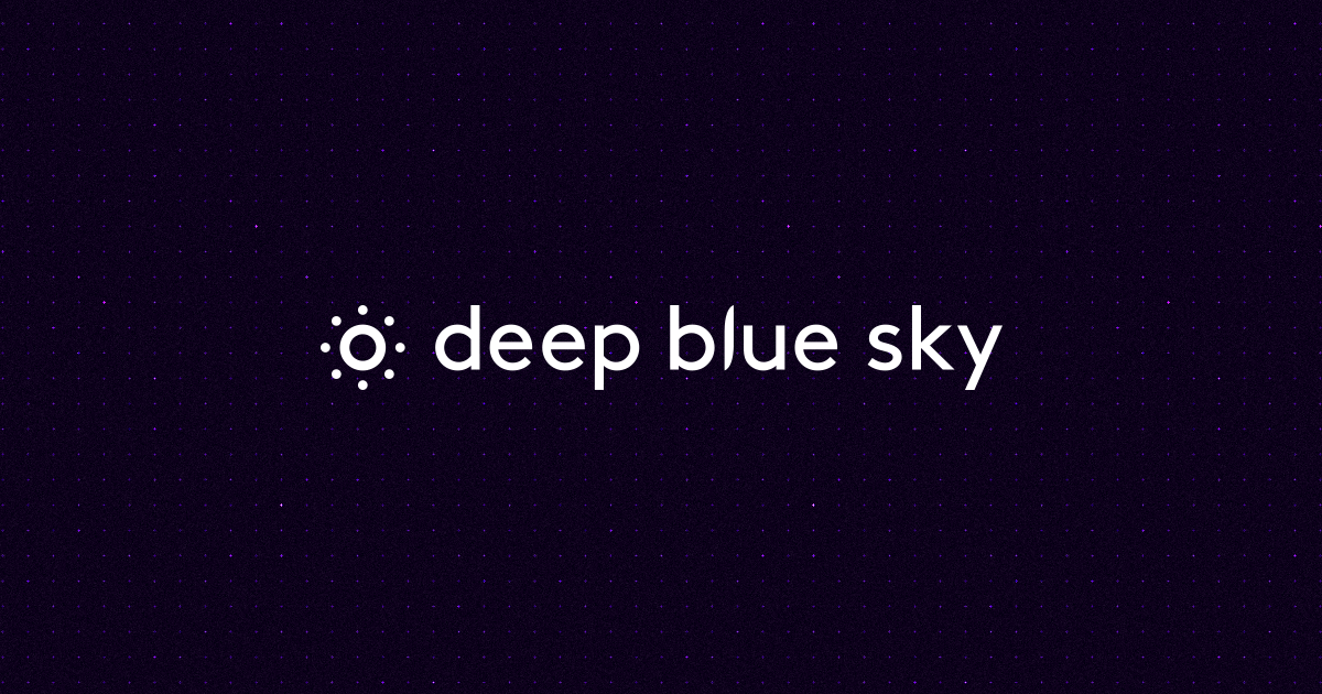 Deep Blue Sky – Digital Transformation Strategy & Software Developers · Twitter