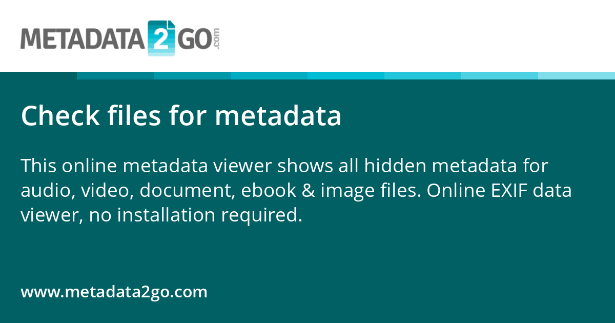 Check files for metadata · Twitter