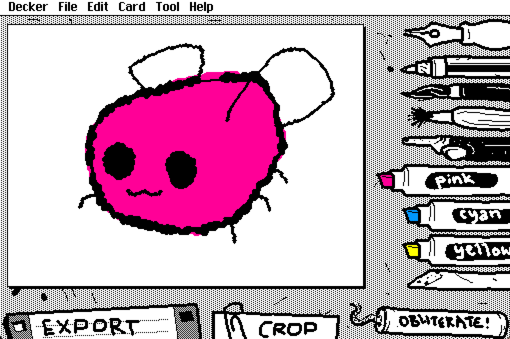 WigglyPaint free online animated drawing tool interface