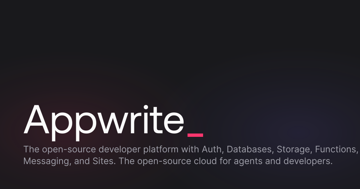Home · Appwrite · Twitter