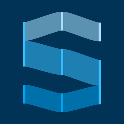 SankeyMATIC logo; a flow diagram in the shape of an S