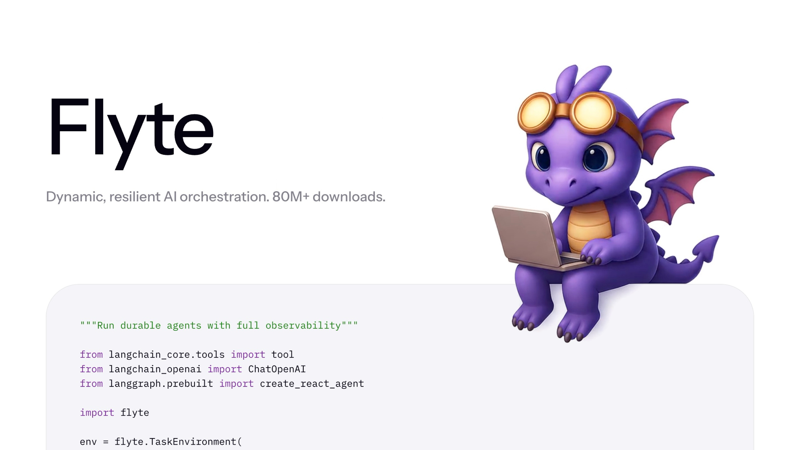 Flyte 2: Durable AI Runtime | One Platform for Your AI Orchestration Needs · Twitter