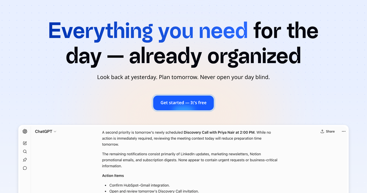 xTiles homepage — everything you need for the day, already organized