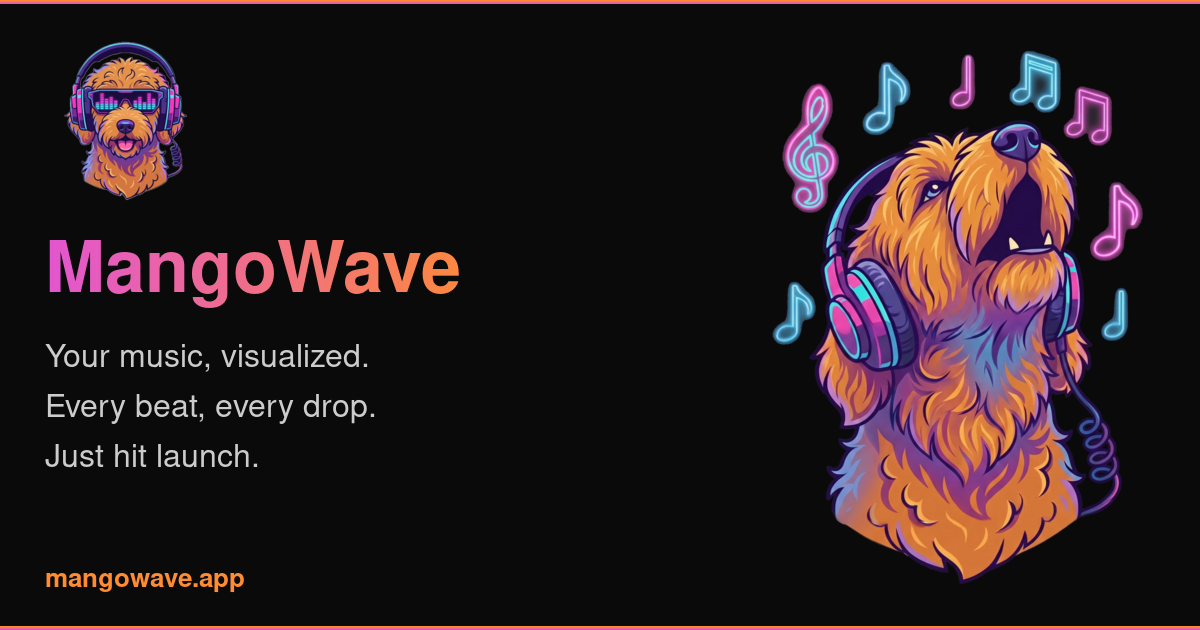 MangoWave | Audio Visualizer · Twitter