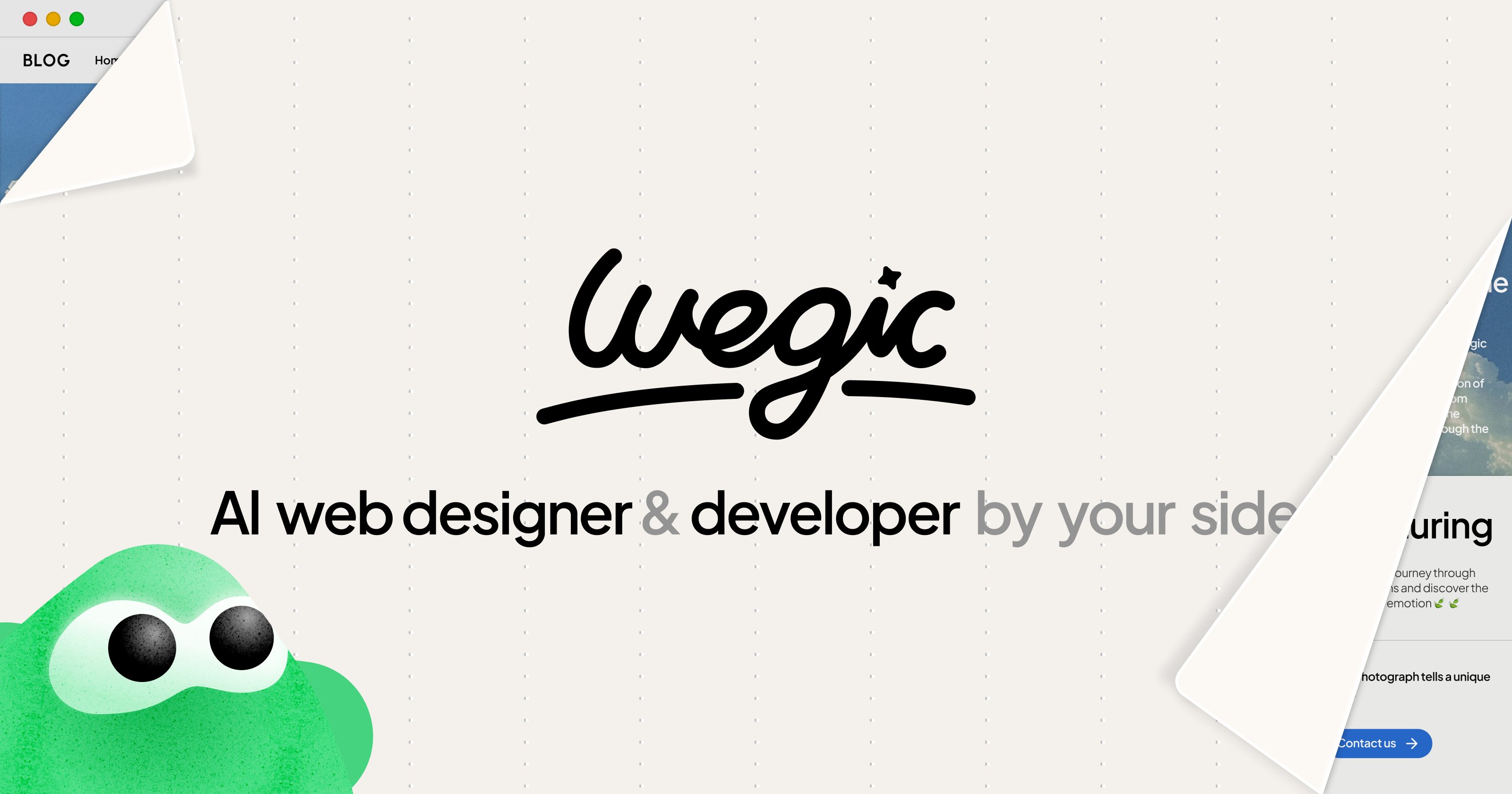 Wegic：几分钟搭建专属网站 | AI 网站构建器 · Twitter