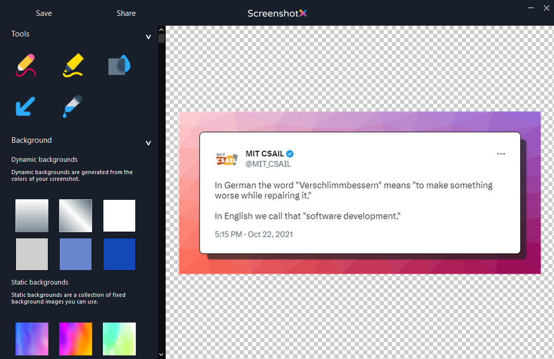 ScreenshotX - Free Screenshot Tool for Windows · Twitter