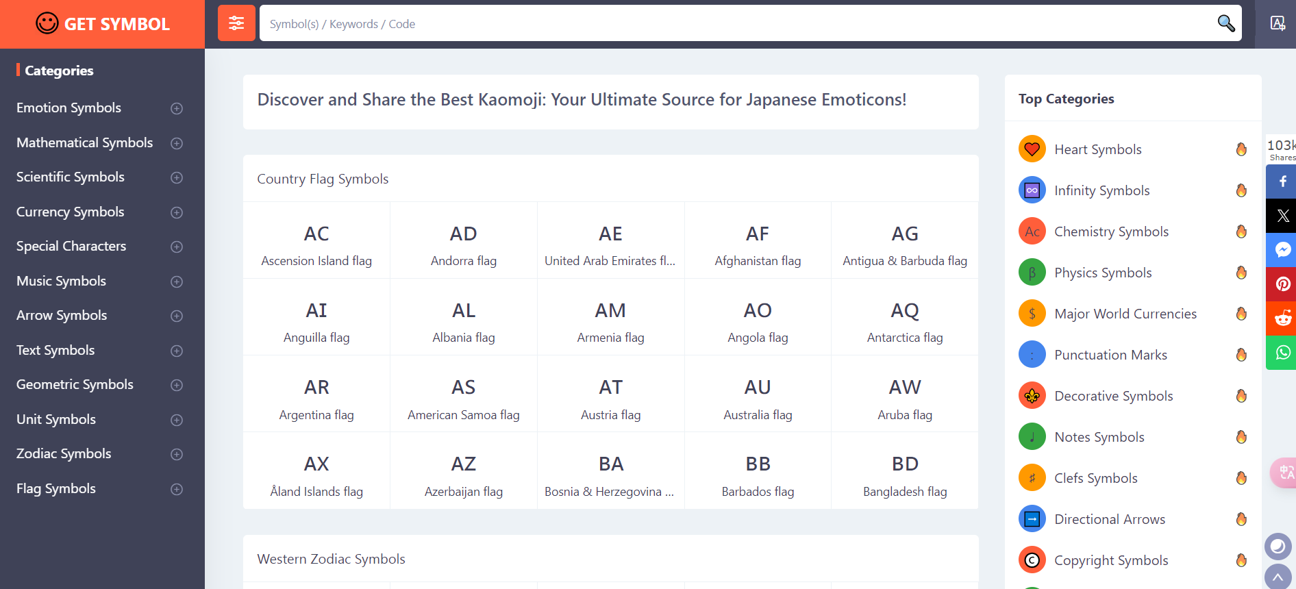 Get Symbol Collection | The Most Comprehensive Symbol Dictionary ✨💡🎵 · Twitter