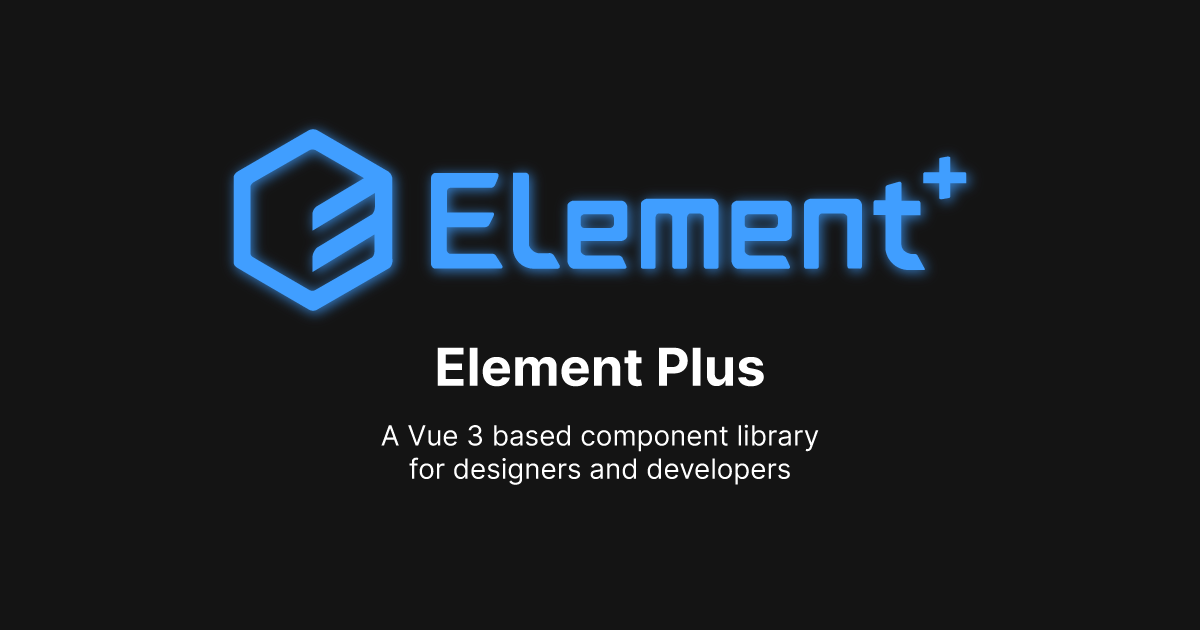 A Vue 3 UI Framework | Element Plus · Twitter