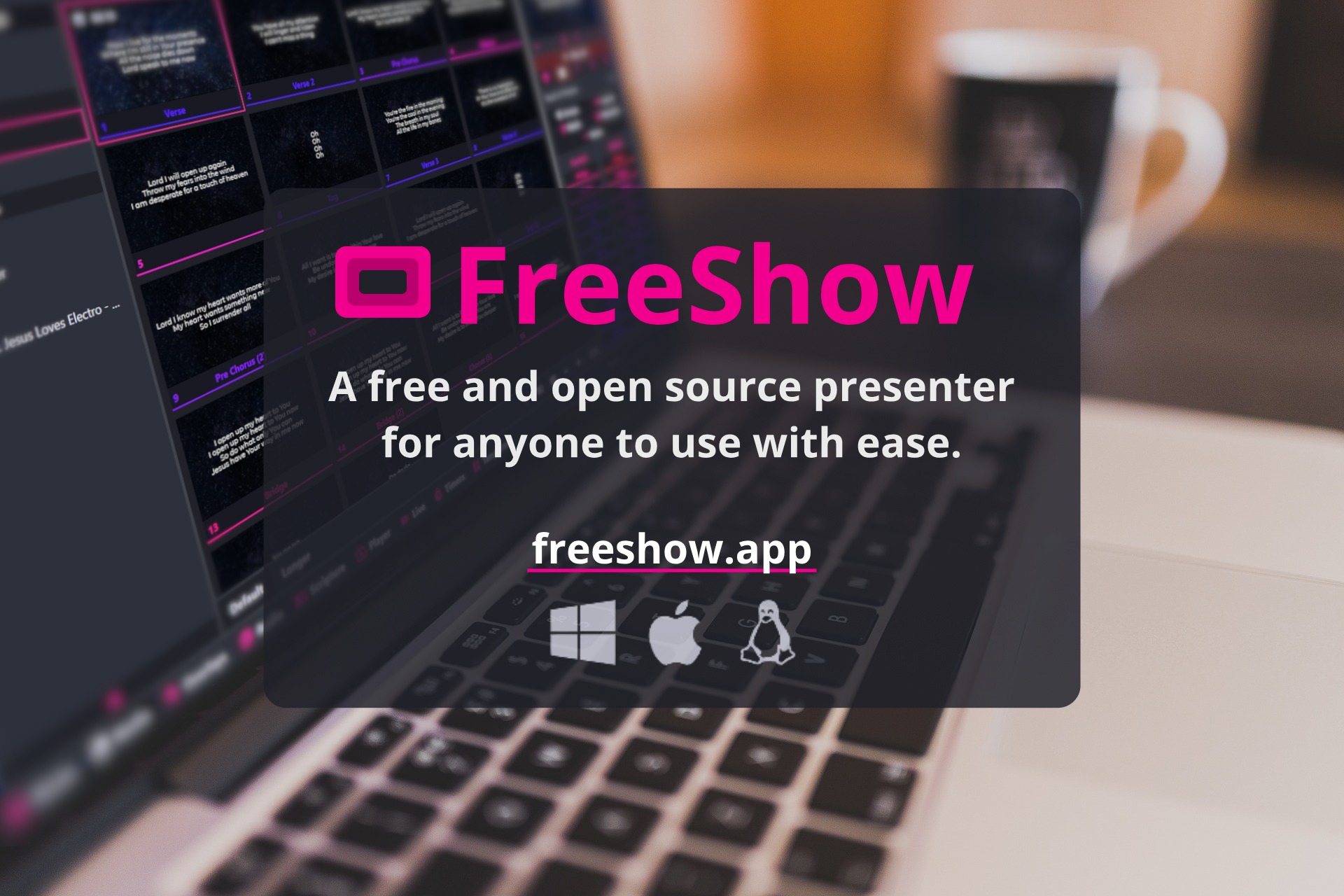 FreeShow — A free and open-source presenter · Twitter