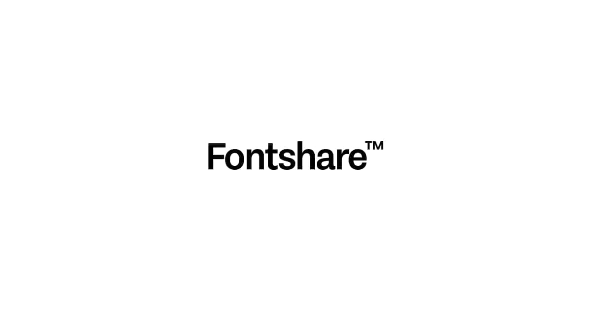 Fontshare: Quality Fonts. Free. · Twitter