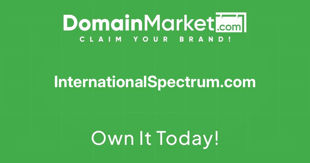 InternationalSpectrum.com is for sale - Premium  Domain · Twitter