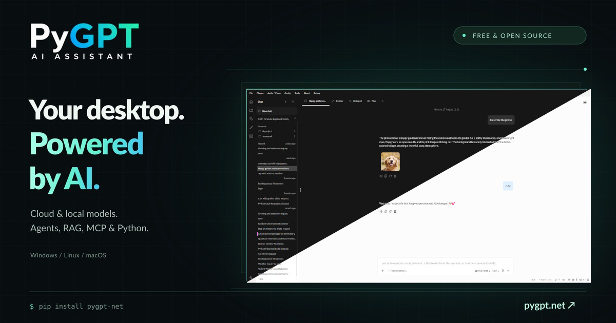 PyGPT - Free & open source