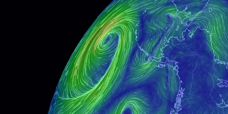 earth :: a global map of wind, weather, and ocean conditions · Twitter