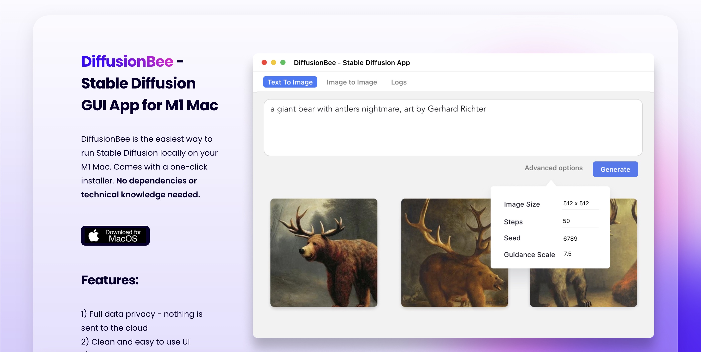 DiffusionBee - Stable Diffusion App for AI Art · Twitter