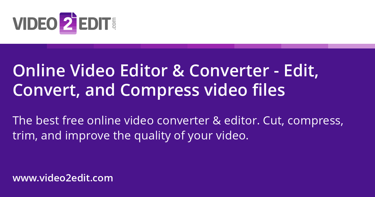 Free online video editor · Twitter
