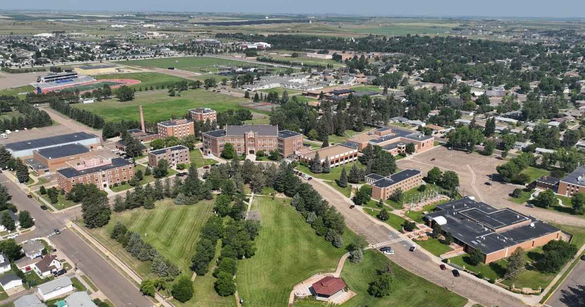 Dickinson State University campus in Dickinson, North Dakota
