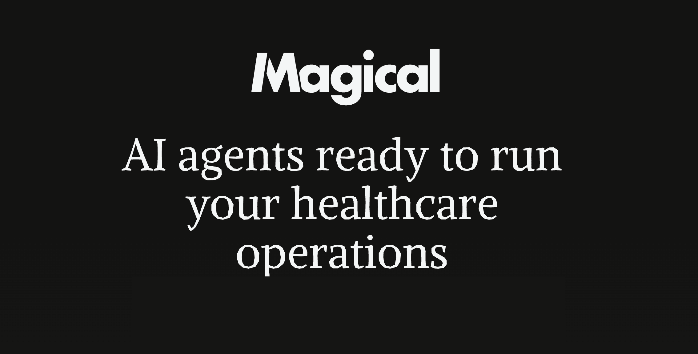 Magical | AI Agents for Healthcare Operations · Twitter