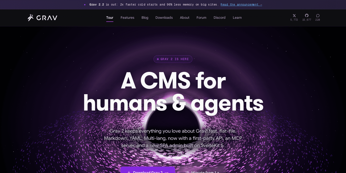 Grav - Modern Flat-File & API-First CMS | Grav CMS
