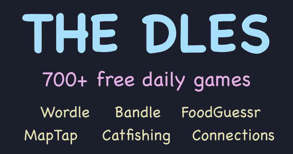 The Dles - Discover 700+ Free Daily Games · Twitter