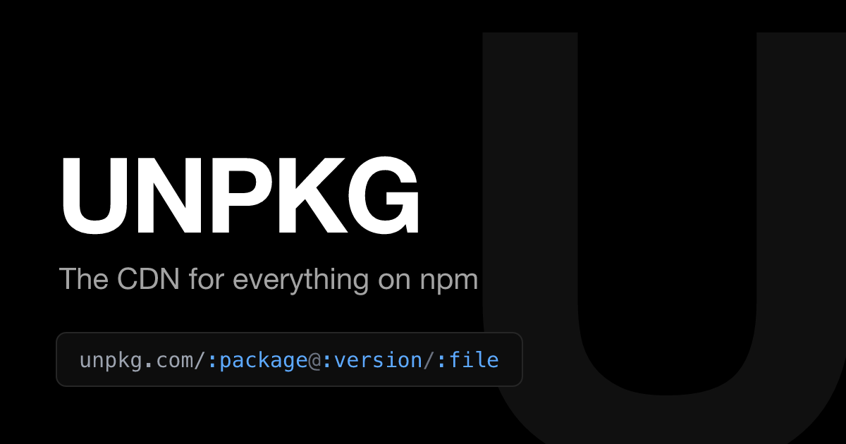 The CDN for everything on npm