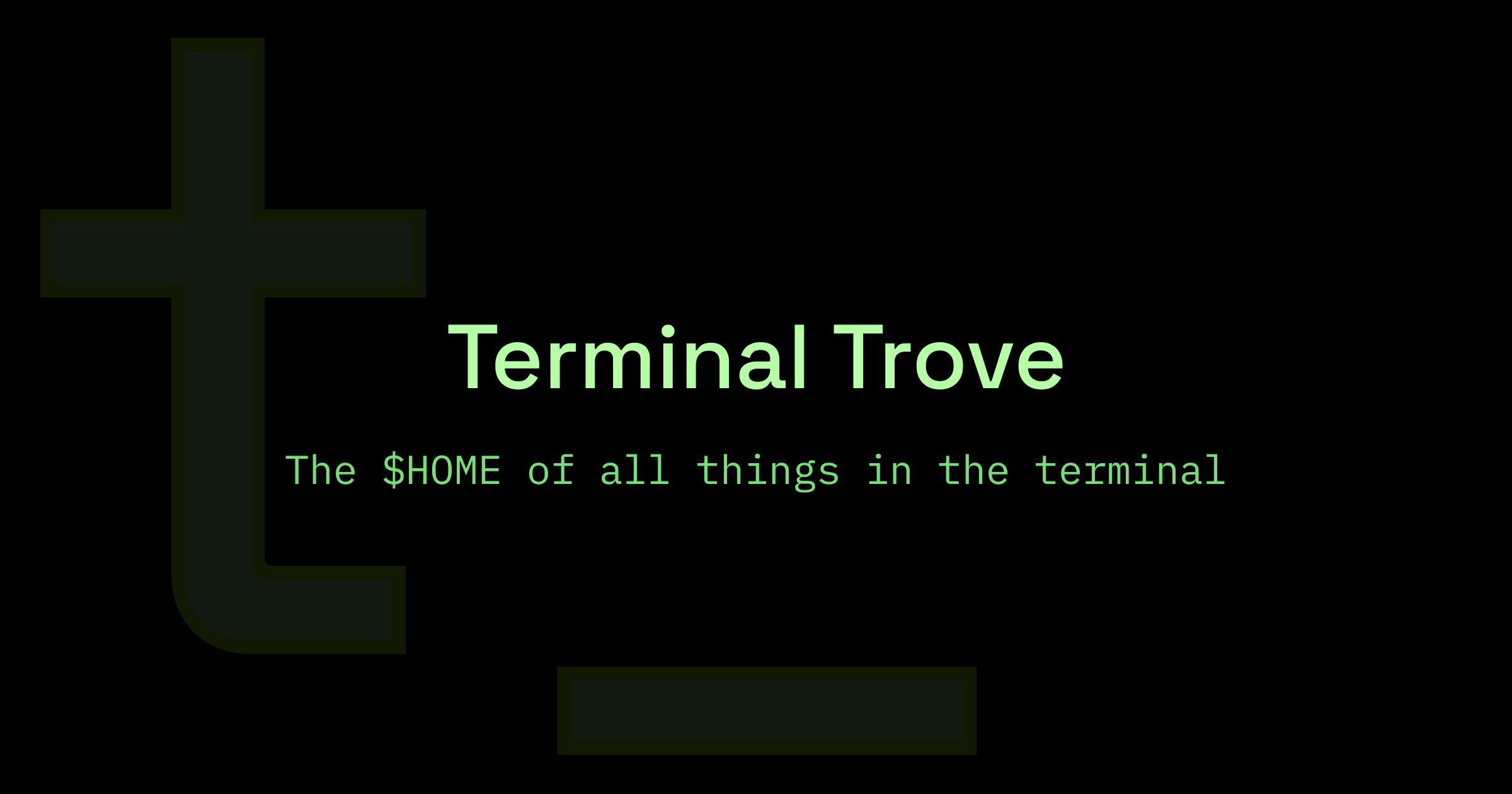 Terminal Trove - The $HOME of all things in the terminal. · Twitter